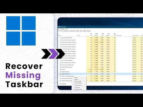 How to Fix Taskbar Disappeared or Missing on Windows 11