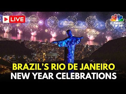 Brazil New Year 2026 LIVE: Spectacular Fireworks In Copacabana Beach, Rio De Janeiro | NYE | N18G