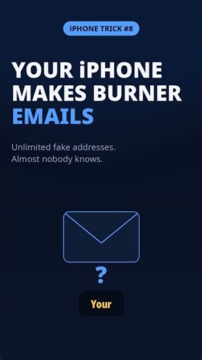 Your iPhone Makes BURNER Emails (Hide My Email) 🔒 #shorts