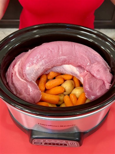 Crockpot Pork Tenderloin with Veggies and Potatoes