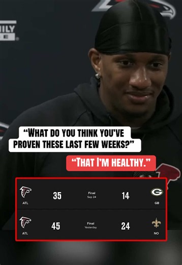 Falcons are 2-0 on primetime this year with Michael Penix Jr. 👀 (via: @Atlanta Falcons) #nfl #nflfootball #falcons