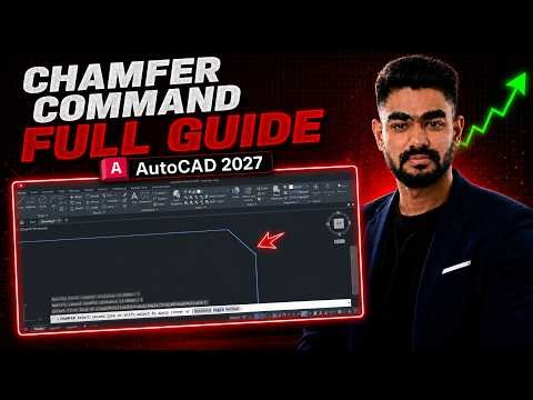 AutoCAD Beginner Course | Chamfer Command Explained AutoCAD Tutorial
