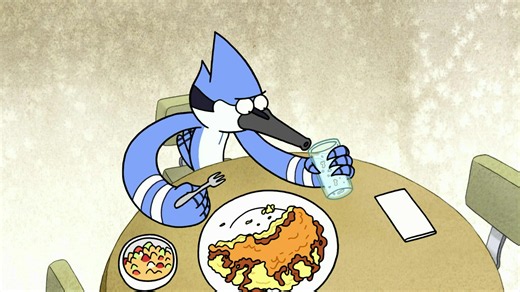 ANYTHING for that eggscellent hat 🧢 #regularshow #mordecai #rigby #cartoonnetwork
