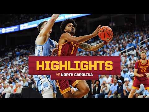 HIGHLIGHTS | USC Men's Basketball vs UNC (Exhibition)