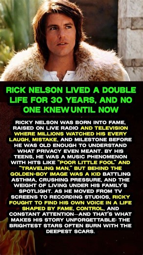 Rick Nelson Lived A Double Life For 30 Years, And No One Knew—Until Now #shorts