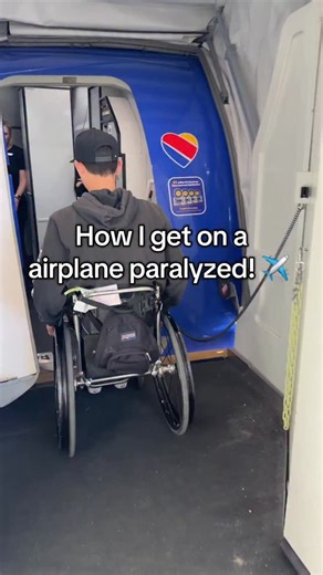 How I get on a plane paralyzed! ✈️ #spinalcordinjury #spinalcordinjuryrecovery #spinalcordinjuryawareness #spinalcordinjurysurvivor #paralyzed | Neven Hart