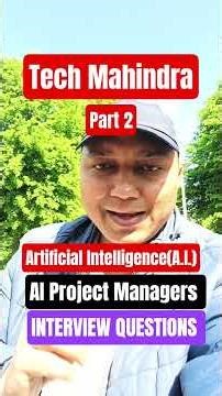TOP 9 AI (Artificial Intelligence) PROJECT MANAGER INTERVIEW QUESTIONS I AI INTERVIEW QUESTIONS