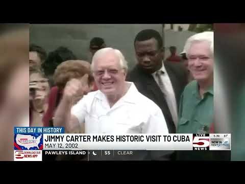 VIDEO: This Day in History: May 12, 2002: Jimmy Carter makes historic trip to Cuba