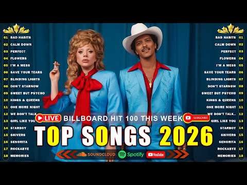 Bruno Mars, Rihanna, The Weeknd, Ed Sheeran, Adele, Dua Lipa, Maroon 5 🍁 Billboard Top 50 This Week