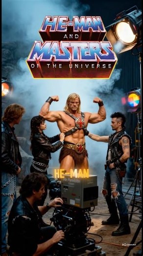 He-Man Behind the Camera | Retro Edit AI Masters of the Universe