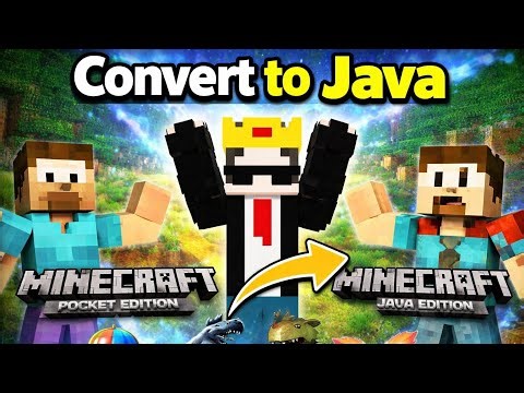 Convert Minecraft Pocket Edition to Java Edition 🔥 No PC!