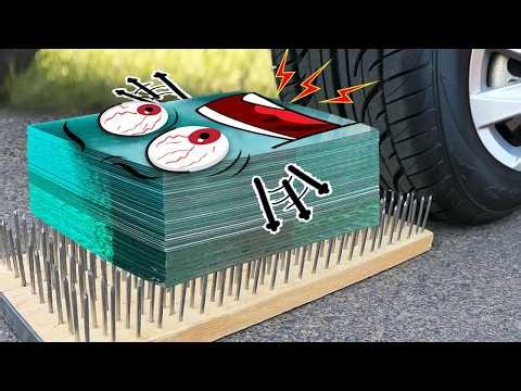 OH NO!! EXPERIMENT Car vs Glasses, Ice, Coca | Crushing Crunchy & Soft Things by Car | Woa Doodland