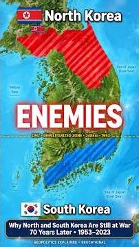 Why North and South Korea Are Still at War 😱 🗺️