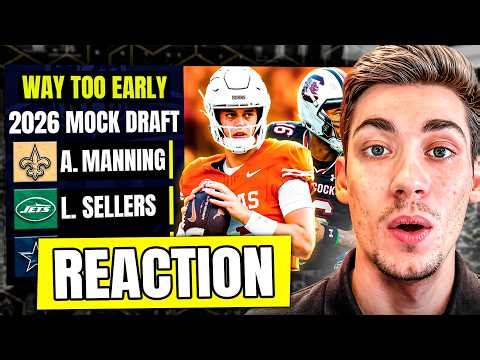 Reacting to my Way Too Early 2026 NFL Mock Draft