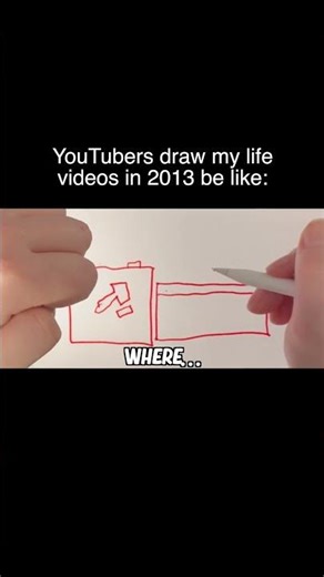 YouTubers Draw My Life Videos In 2013 Be Like | Gacha Life #Shorts