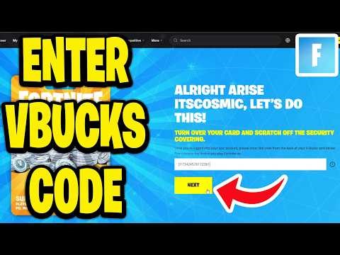 How To Enter Fortnite Vbucks Code