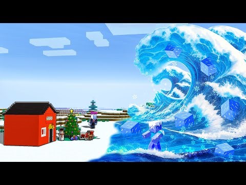 SLENDERMAN XÂY NHÀ LEGO CHỐNG LẠI SÓNG THẦN BĂNG -1000 ĐỘ C TRONG MINECRAFT | Thử Thách SlenderMan