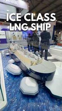 Ice-Breaking LNG Carrier Built for Arctic Waters #ship #engineering