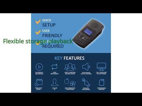 REVIEW (2026): RecorderGear TR600 Call Recorder. Features