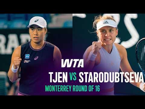 Janice Tjen vs. Yuliia Starodubtseva  | 2026 Monterrey Round of 16 | WTA Match Highlights