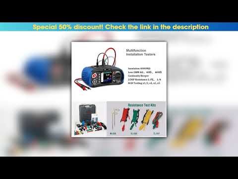 Slide CEM Insulation Resistance, Earth Resistance Tester, Loop Impedance/Voltage,RCD/ PFG /PSC Mult