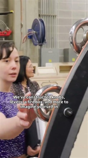 How the museum makes a train interactive exhibit element!