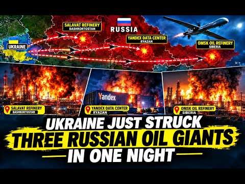 Ukraine Just Struck THREE Russian Oil Giants in One Night