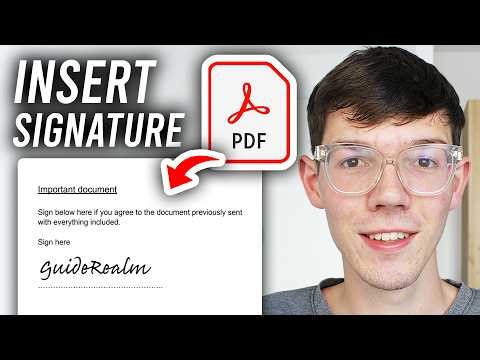 How To Insert Signature In PDF - Free & Easy