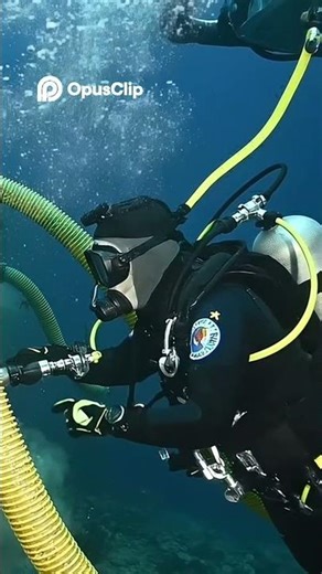 Divers Explore Sunken Wreckage - Clearing Debris Underwater! #shorts #salvageoperations #automobile