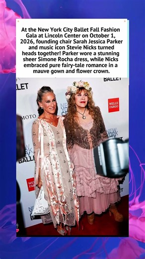 Sarah Jessica Parker & Stevie Nicks at the 2026 NYC Ballet Gala! 🩰 #SarahJessicaParker #StevieNicks