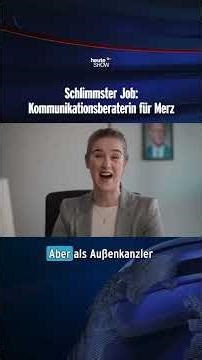 Schlimmster Job: Kommunikationsberaterin bei Merz | heute-show #shorts
