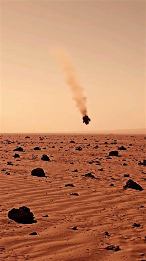 Collision on the Red Planet#Mars #Meteorite #Impact #RedPlanet #Space #Asteroid