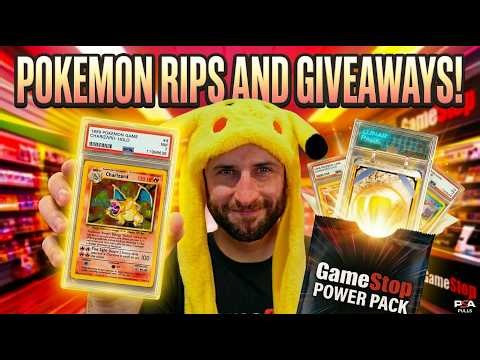GameStop Power Packs Rips & Giveaways | Pokémon PSA Pulls