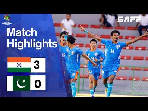 India 3–0 Pakistan | Match Highlights | SAFF U-20 Championship 2026