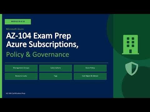 Azure Governance: Policy, Management Groups & Blueprints | AZ-104 Exam Prep – Module 03 of 18