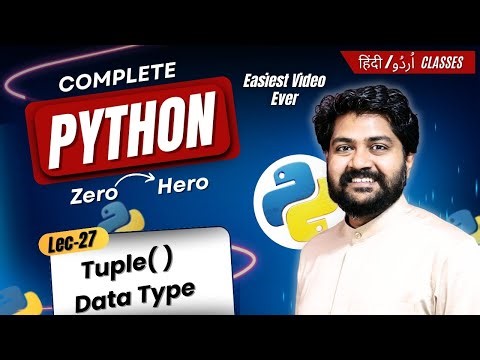 tuple data type-Hindi/Urdu | Lec-27 | Data types in python | Python for Data Science