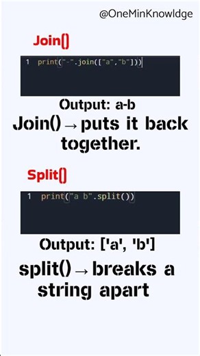 difference between join and split