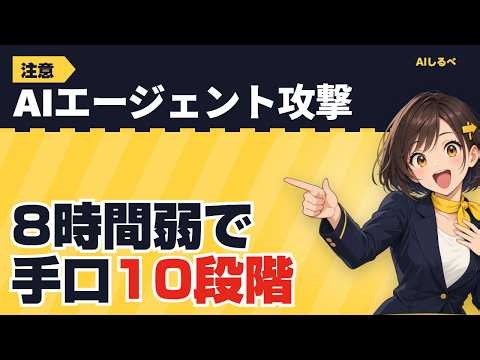 【注意】AIエージェント攻撃、8時間弱で手口を10段階！国内サイトの観測と守り方