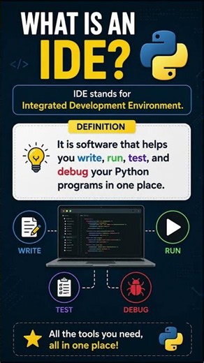 What is a Python IDE? | VS Code vs PyCharm | Python for Beginners | #shorts #trending #viral