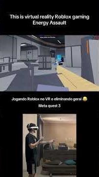 Jogando Roblox no VR e eliminando todo mundo!! #roblox #robloxvr #metaquest #quest3 #energyassault