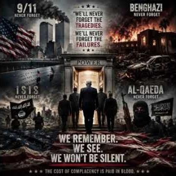 🚨 We’ll NEVER Forget. 9/11.Benghazi.The savage reign of ISIS and Al-Qaeda.Those scars run deep,