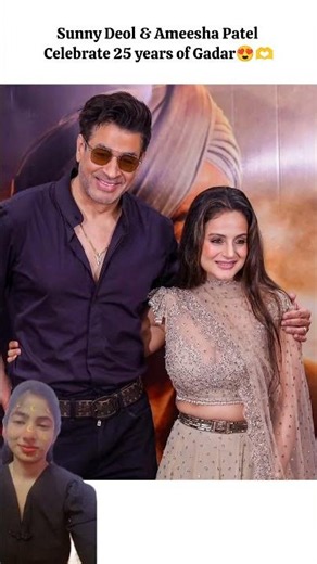 Sunny leone & Ameesha patel celebrate 25 years of Gadar 😍💓 #bollywood #movie #gadar #viral