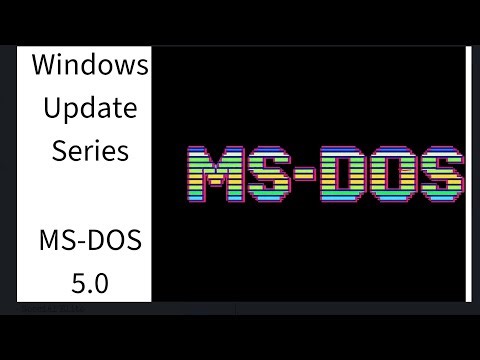 Windows update from ms-dos 5.0 to windows 8, 10, or 11