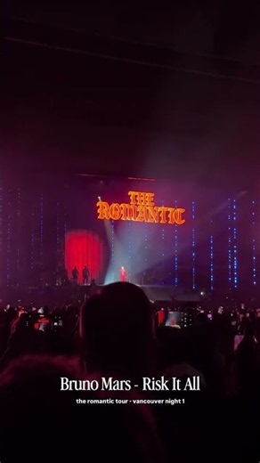 Bruno Mars - Risk It All (The Romantic Tour - Vancouver Night 1)