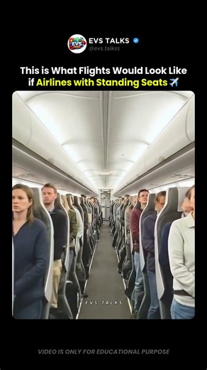 This Is What Flights Would Look Like with Standing Seats 😳✈️
