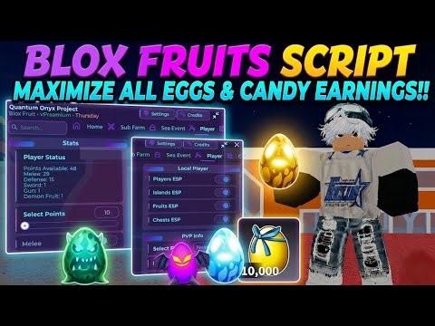 [🥚] Blox Fruits Script Easter UPDATE! - AUTO COLLECT EGG, AUTO CHEST AUTO FARM & MORE! | PASTEBIN