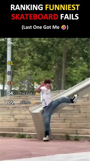 Wait For #1... Skateboard Fails Ranked 🏆