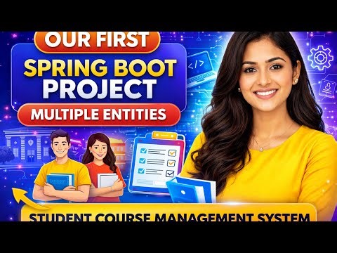 🚀Spring Boot Project 🔥| Student Course Management System | Multiple Entities | Beginner friendly