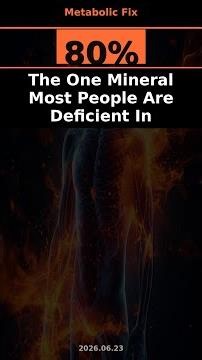 Stop Doing This If You Want to Fix The One Mineral 80% Are Deficient In #Shorts