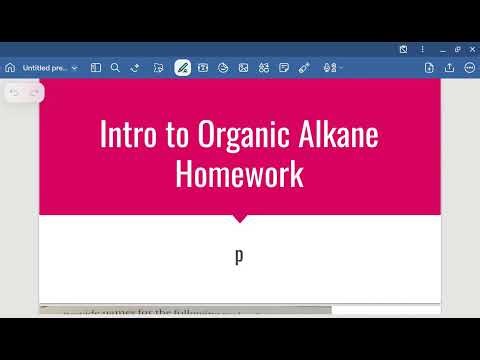Intro to Organic Chemistry! Identify Organic compounds and Alkanes-HOMEWORK!